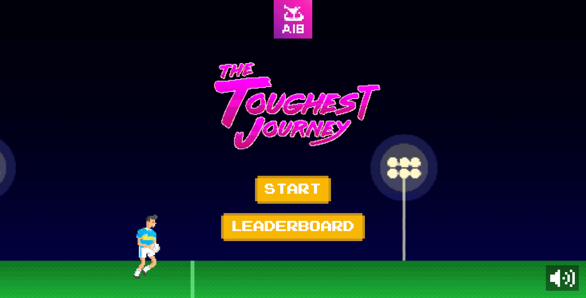 The start screen