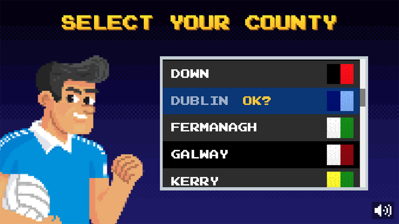 Country select screen